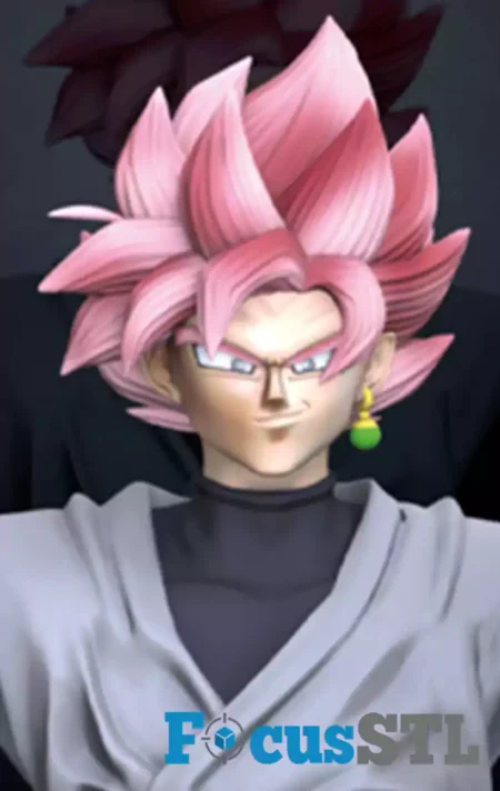 Goku Black Bust STL 3D Print Model