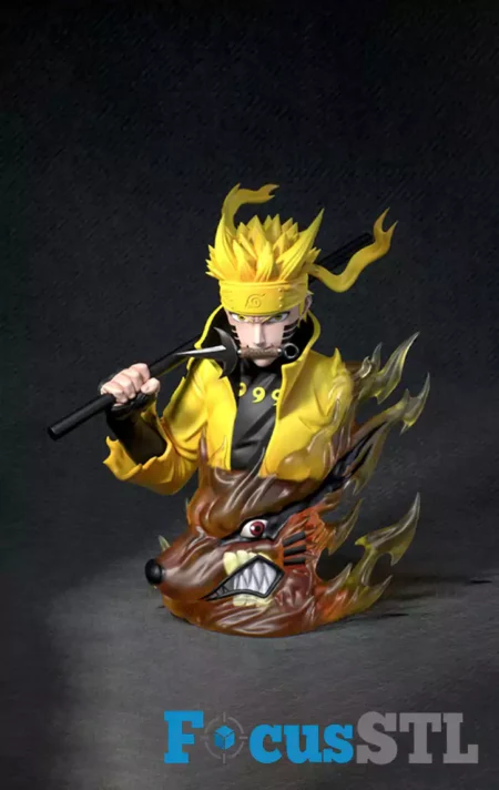 Naruto Bust STL 3D Print Model