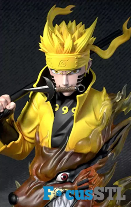 Naruto Bust STL 3D Print Model