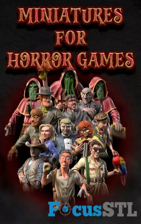 Miniatures for Horror Games STL 3D Print Model
