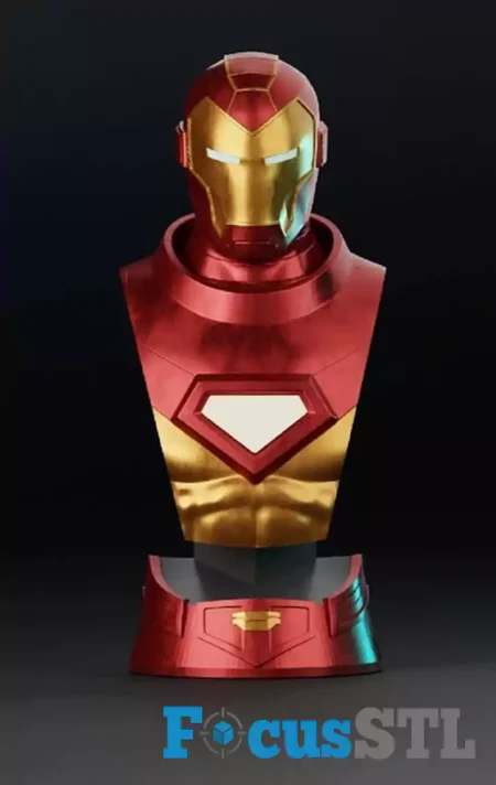 Iron Man Bust STL 3D Print Model