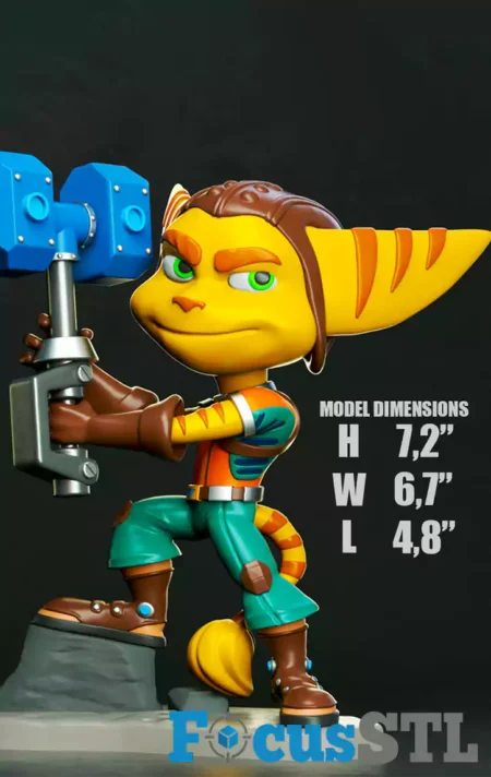 Ratchet Chibi STL 3D Print Files