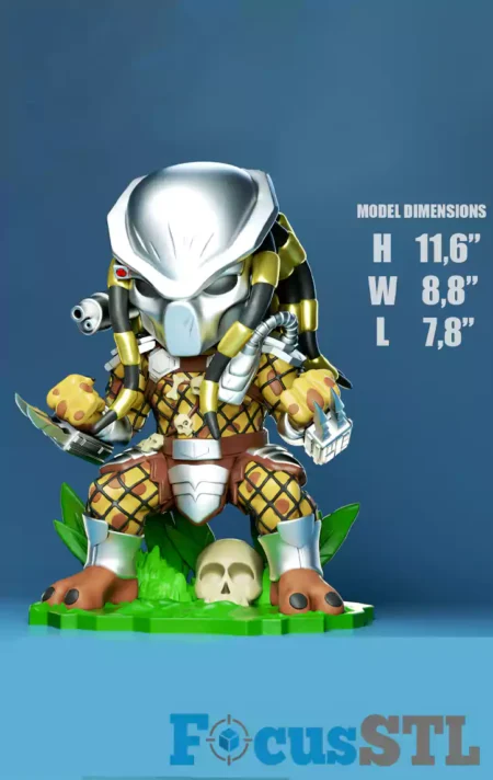 Predator Chibi STL 3D Print Files