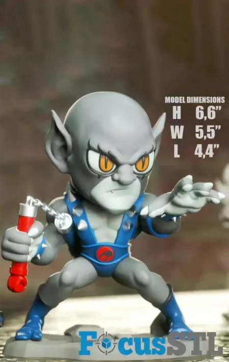 Panthro Chibi STL 3D Print Files