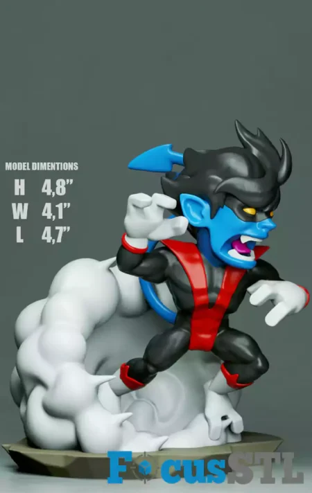 Nightcrawler Chibi STL 3D Print Files