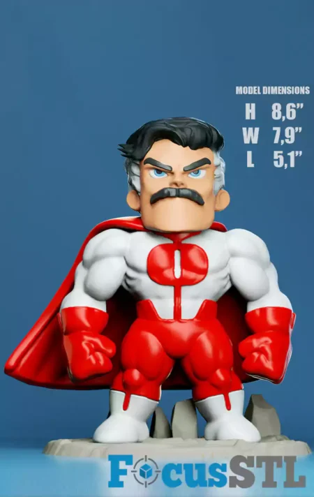 Omni-Man Chibi STL 3D Print Files