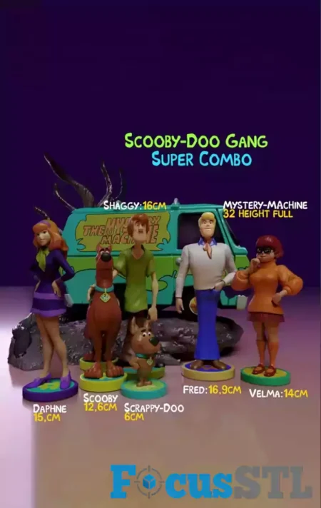 Scooby-Doo Gang STL 3D Print Files