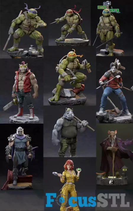 TMNT Pack STL 3D Print Files