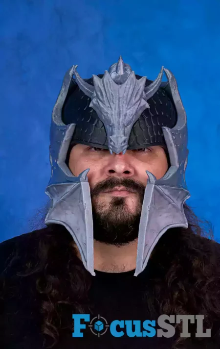 Dragonkeeper Knight Helmet STL 3D Print Files