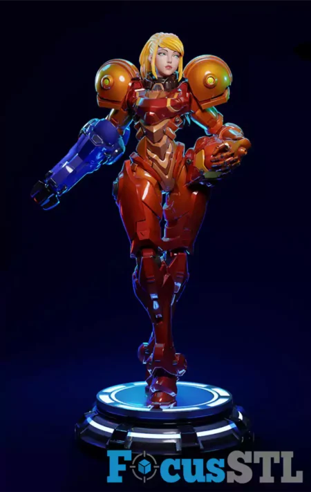Samus Aran Red Armor STL 3D Print File