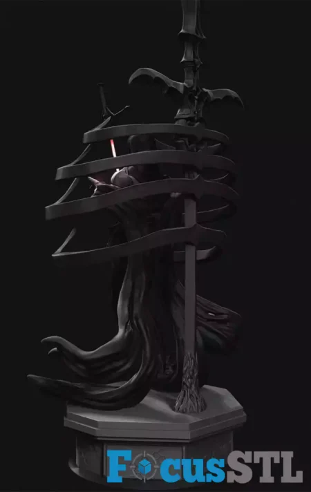 Sci-fi Cyber Nun STL 3D Print File