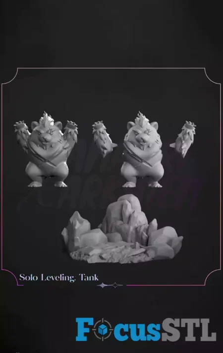 Tank Solo Leveling STL 3D Print File