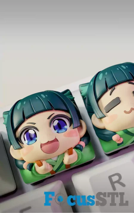 Maomao DIY Keycaps STL 3D Print File