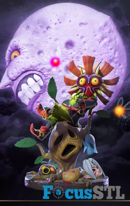 Skull Kid STL 3D Print File