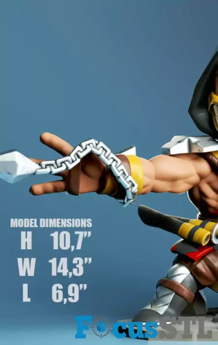 Scorpion Chibi STL 3D Print Files