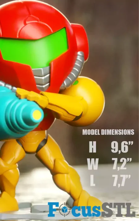 Metroid Prime Chibi STL 3D Print Files