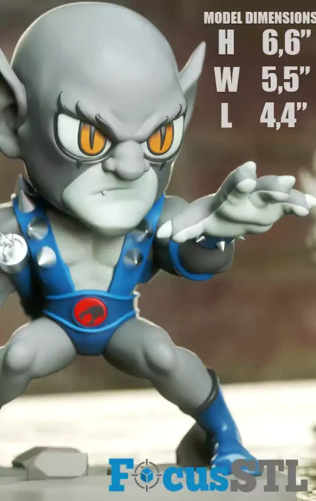 Panthro Chibi STL 3D Print Files