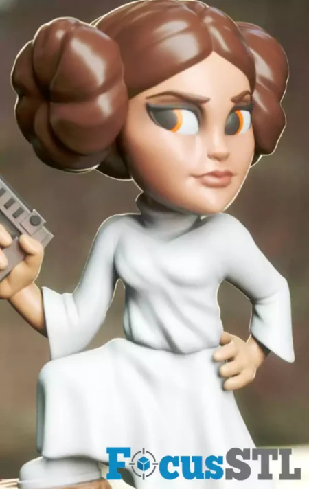 Princess Leia Chibi STL 3D Print Files