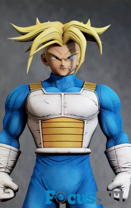 Future Trunks Saiyan Armor STL 3D Print File