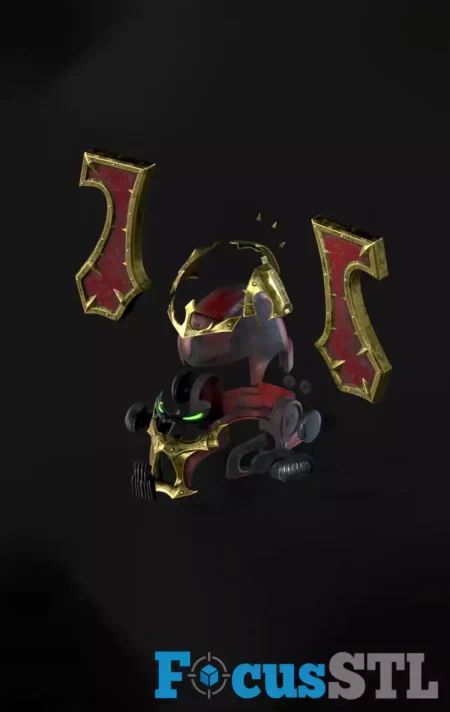 Space Marine 2 Chaos Helmets STL 3D Print File