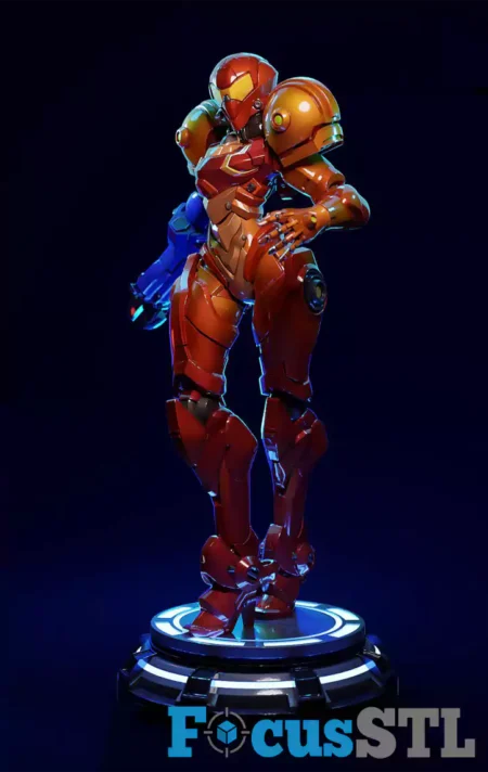 Samus Aran Red Armor STL 3D Print File