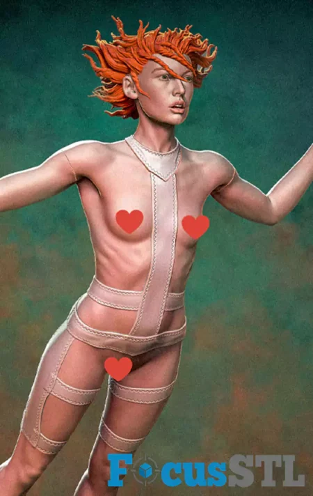 Leeloo Flying STL 3D Print Model File