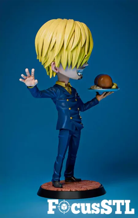 Sanji Chibi STL 3D Print File