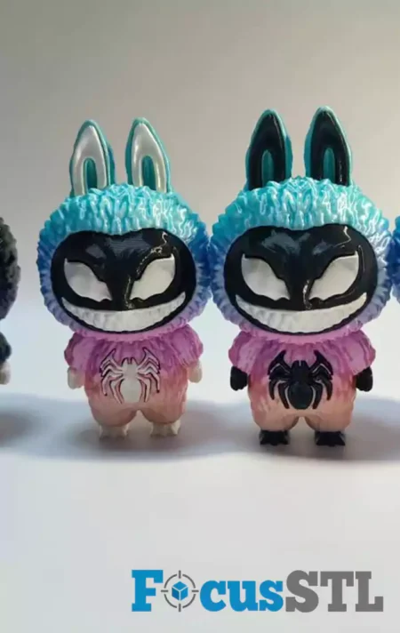 Labubu x Venom STL 3D Print File