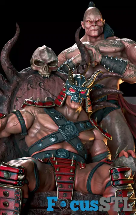 Shao Kahn and Goro STL 3D Print Files