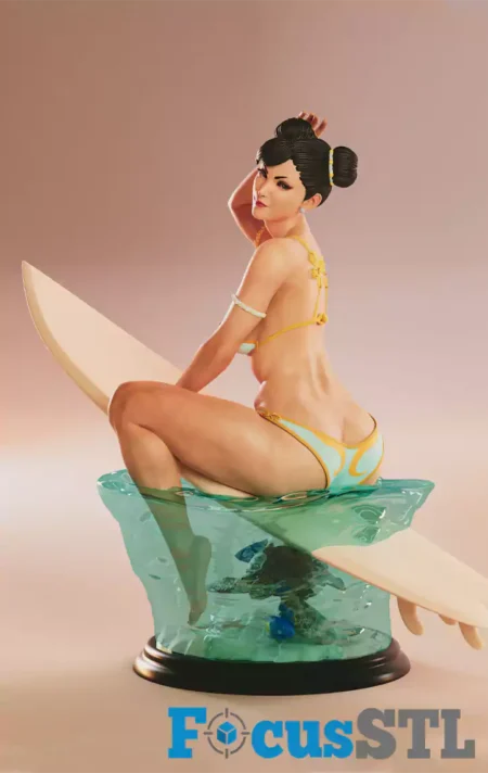 Chun-Li Surf STL 3D Print Files