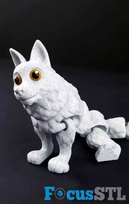 Articulated Wolf STL 3D Print File