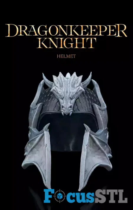 Dragonkeeper Knight Helmet STL 3D Print Files