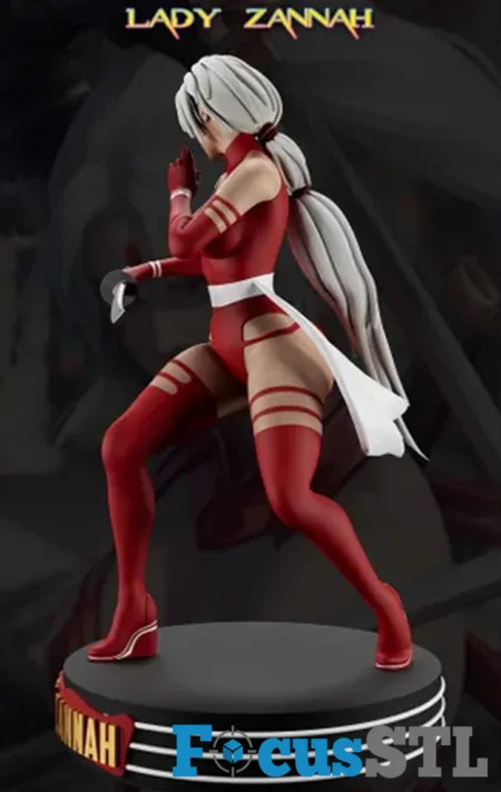 Lady Zannah STL 3D Print File