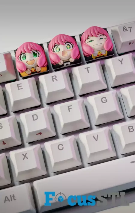 Anya Forger Keycaps STL 3D Print File