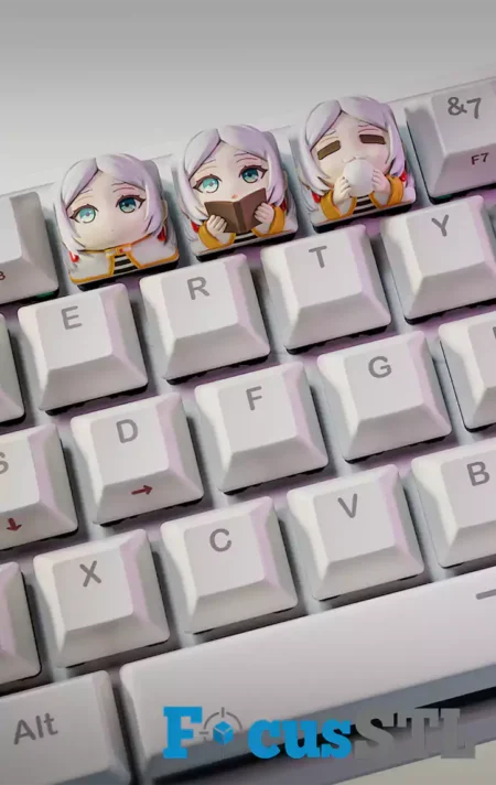 Frieren Keycaps STL 3D Print File
