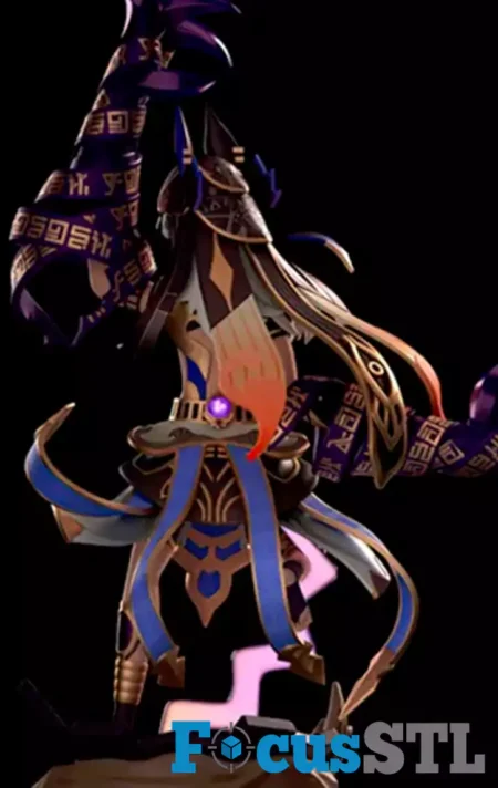 Cyno Genshin Impact STL 3D Print File