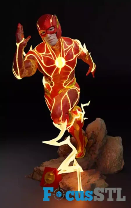 The Flash Ezra Miller Running STL Files