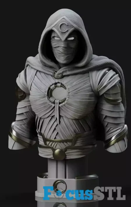 Moon Knight Bust STL 3D Print Files 