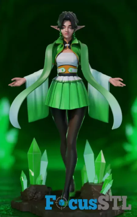 Emerald Elf STL 3D Print Files