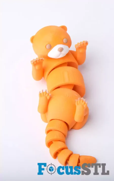 Articulated Charming Otter Toy STL Files