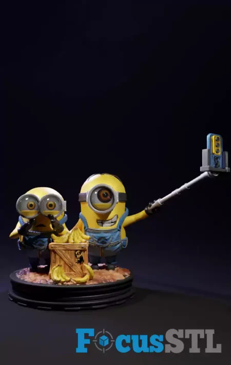 Minions Banana Selfie STL 3D For Printing