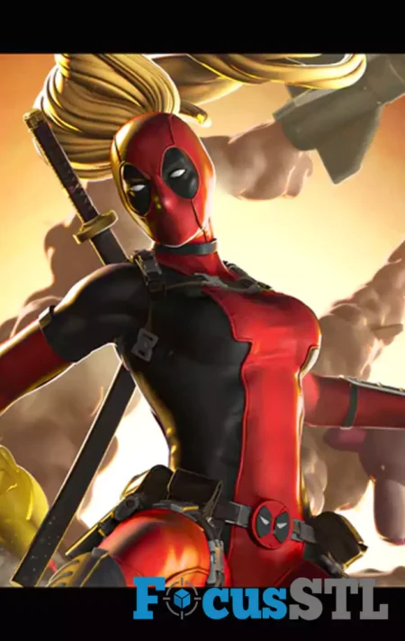 Lady Deadpool STL 3D Print Files 
