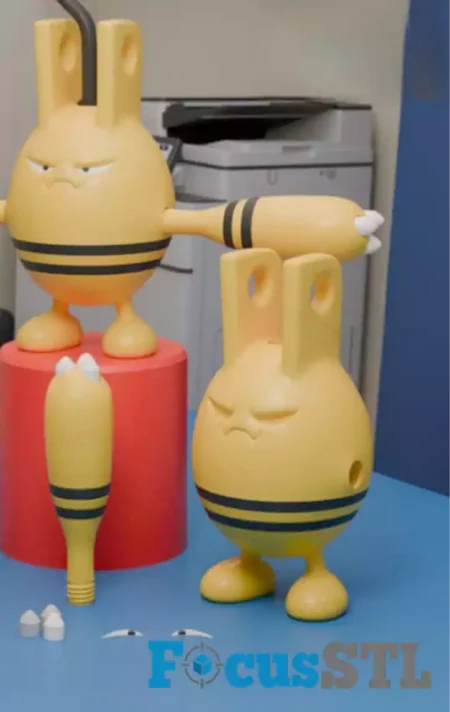 Elekid Pokémon Hanger STL 3D Print Files