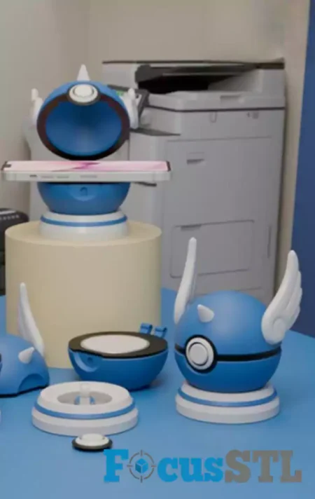 Dragonair Pokéball MagSafe STL 3D Print Files