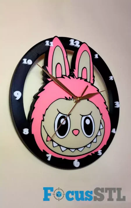 Zegar Labubu STL 3D Print Files