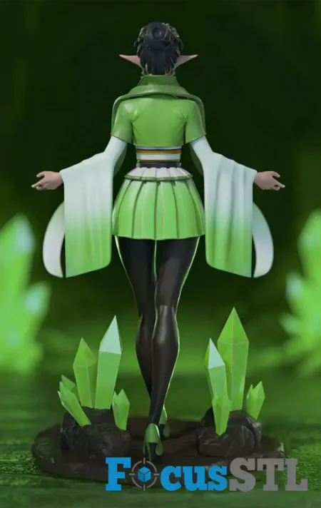 Emerald Elf STL 3D Print Files