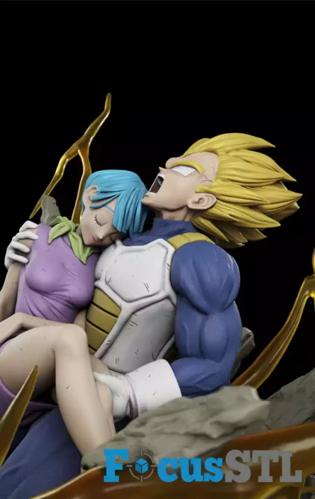 Vegeta and Bulma Dragon Ball STL 3D Print Files
