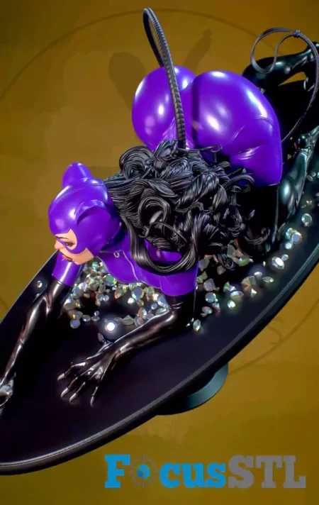Catwoman Purple Costume STL 3D Print Files
