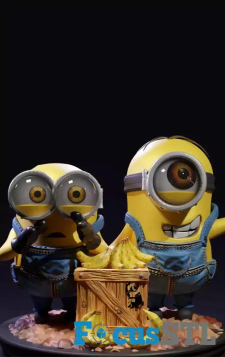 Minions Banana Selfie STL 3D For Printing