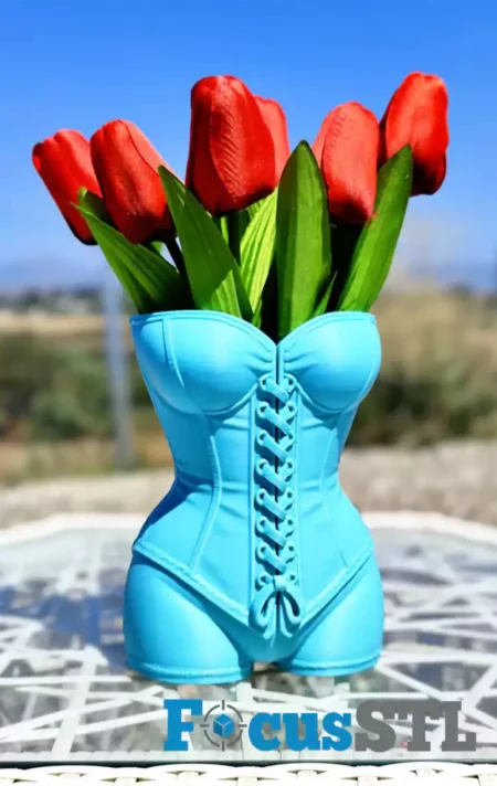 Corset Vase STL 3D Model